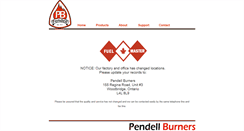 Desktop Screenshot of pendellburners.com