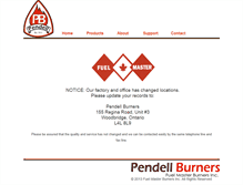 Tablet Screenshot of pendellburners.com